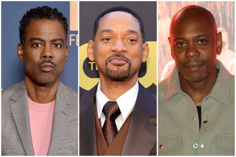 Chris Rock,. Will Smith, Dave Chappelle