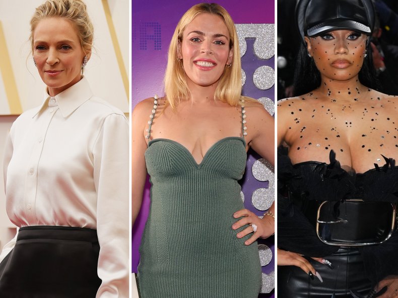 Uma Thurman, Busy Philipps and Nicki Minaj