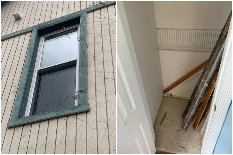 Photos of Tyler Clark's house.