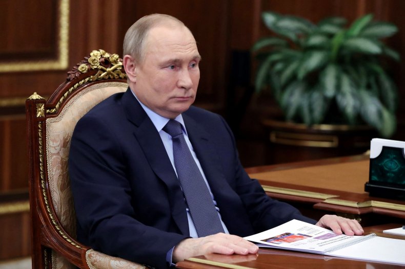 Vladimir Putin at Kremlin meeting Moscow Russia