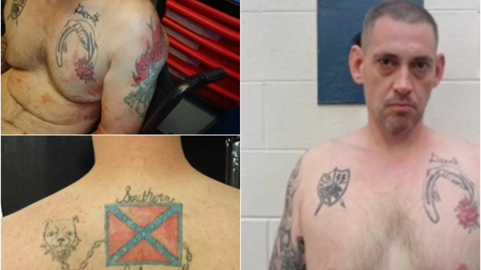 Casey White Tattoo Photos Show Nazi SS Symbol, Confederate Flag