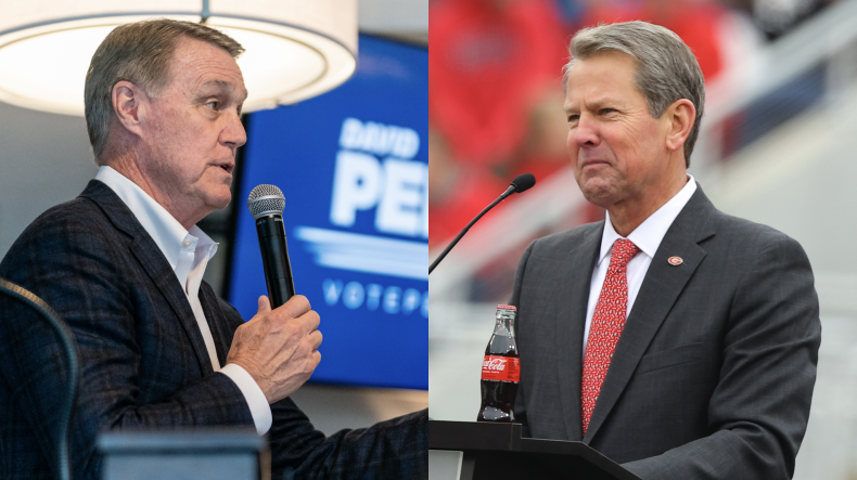 David Perdue and Brian Kemp