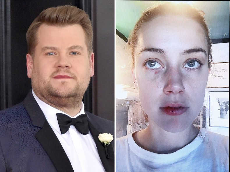 James Corden Amber Heard