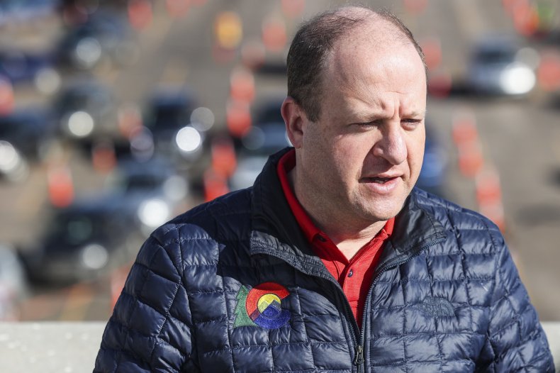 Governor Jared Polis Speaks to the Media