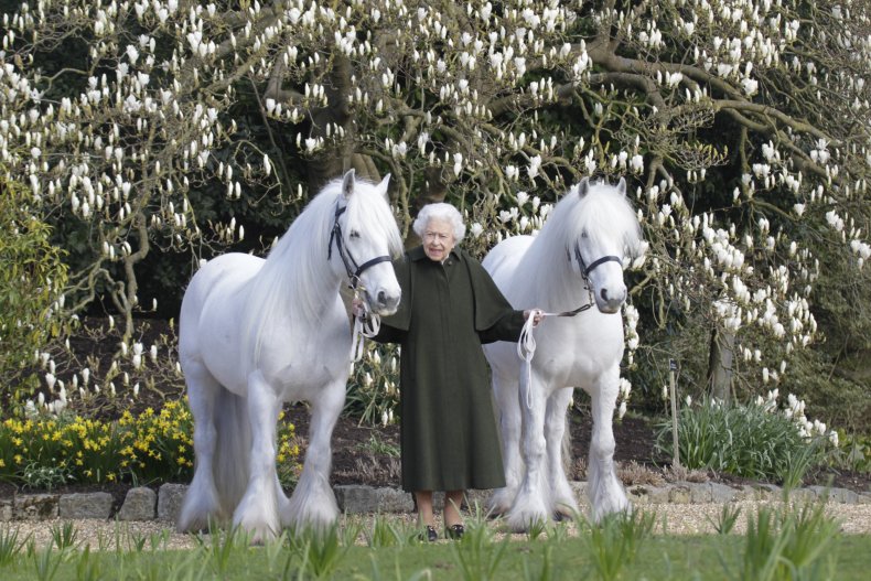 Queen Elizabeth II Horses Birthday Portrait