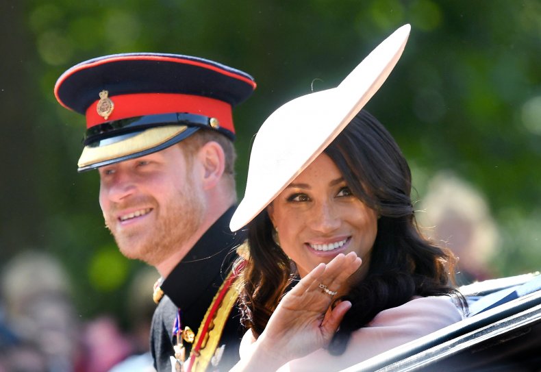 Harry and Meghan at Trooping the Colour
