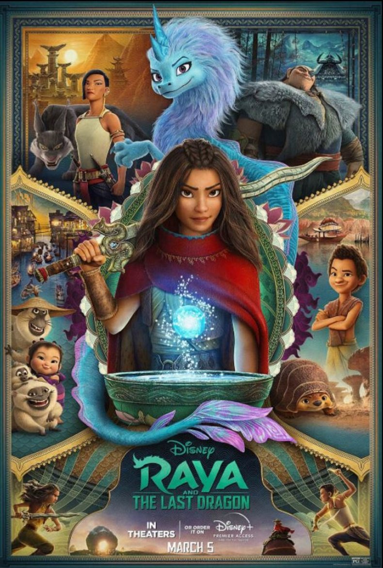 'Raya & The Last Dragon' movie poster.
