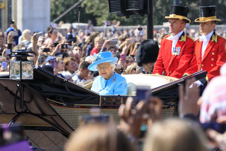 Queen Elizabeth II Trooping The Colour 2018