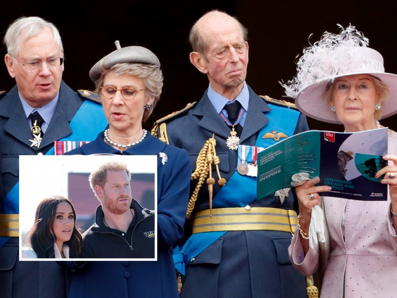 Queen's Cousins on Buckingham Palace Balcony