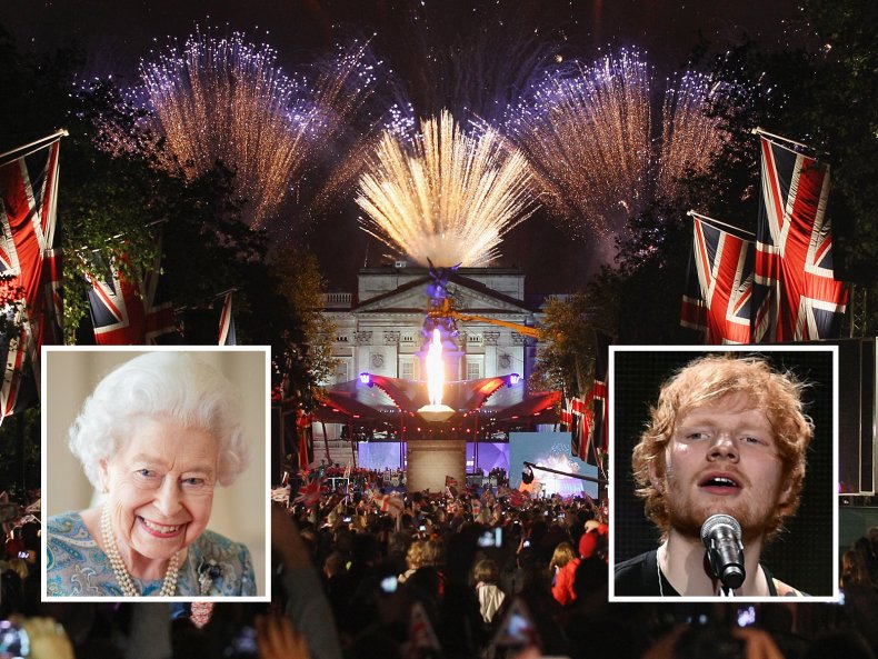 Queen Elizabeth II Ed Sheeran
