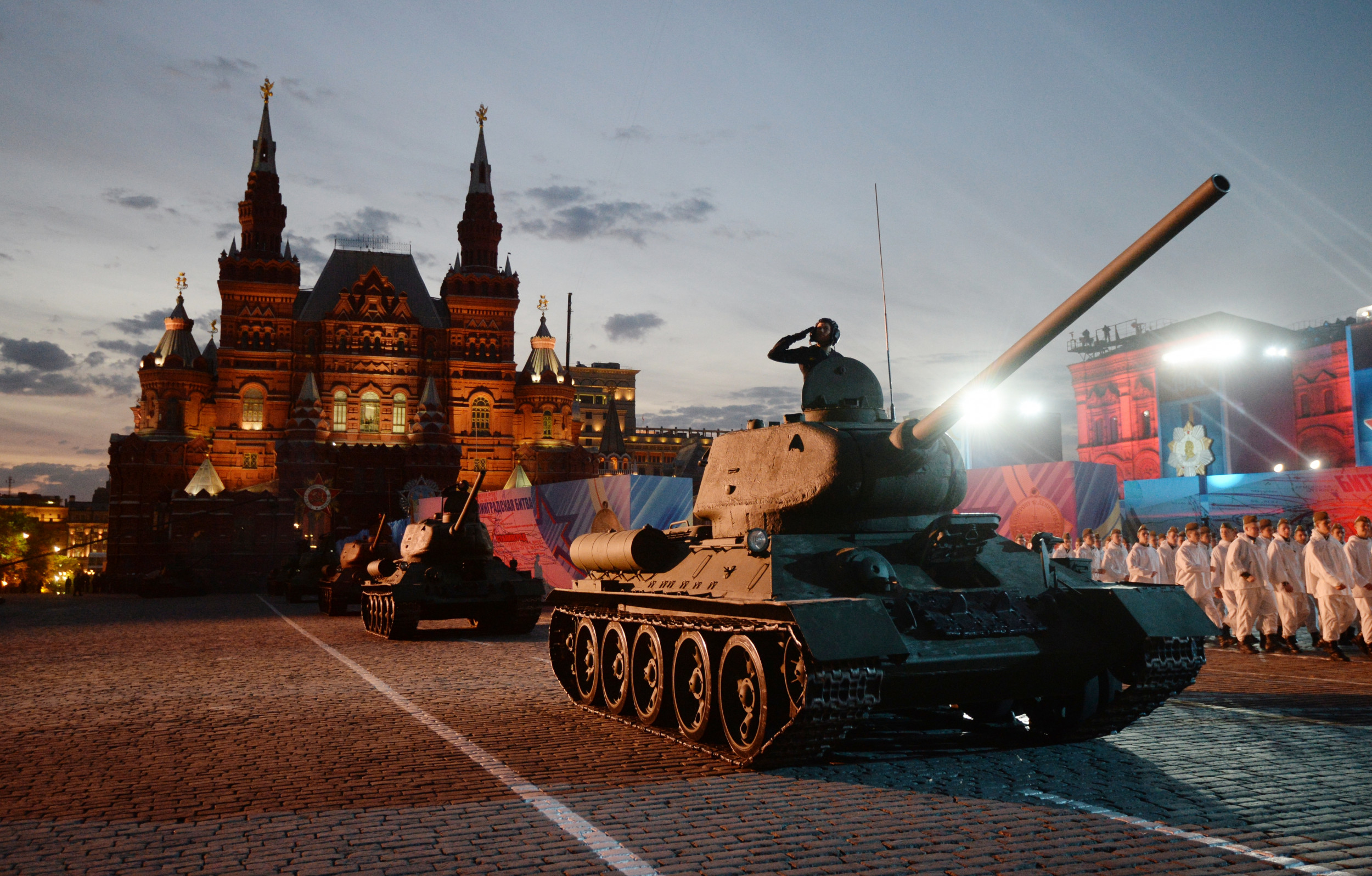 Video of Russian Kids Dressed as Soldiers, Tanks in Parade Sparks Outrage