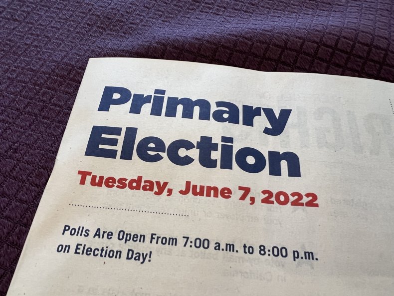 California primary elections voter information booklet