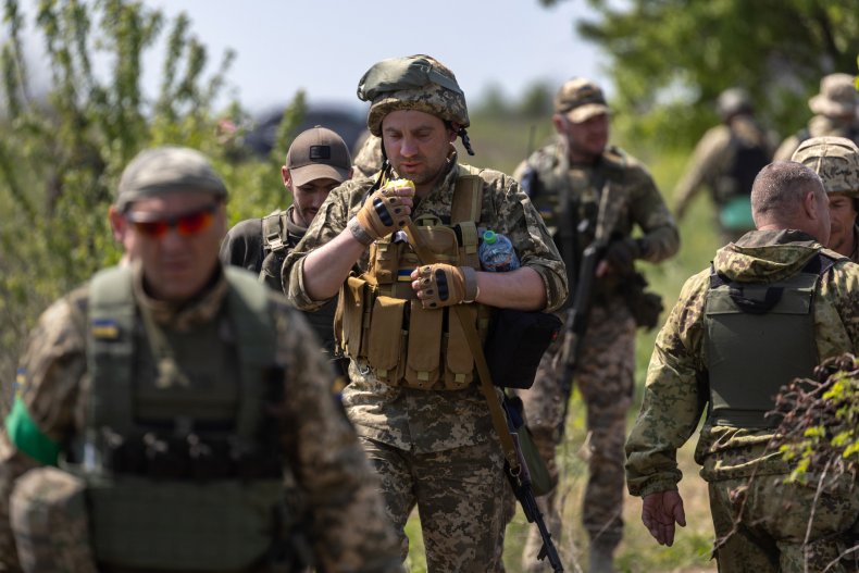 Ukraine troops in training near Kryvyi Rih