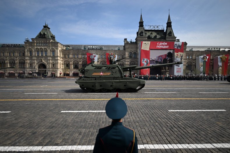 Victory Day military parade rehearsal in Moscow