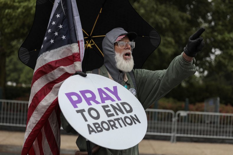 Pro-abortion protestor Washington