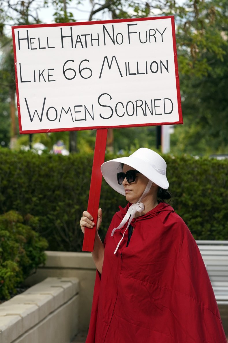 handmaid tale protest abortion hell hath fury