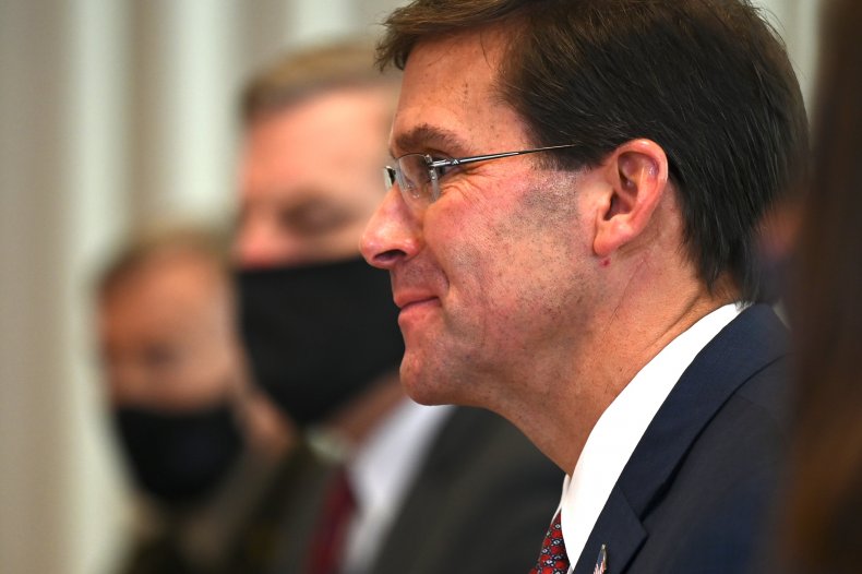 US Secretary of Defense Mark Esper