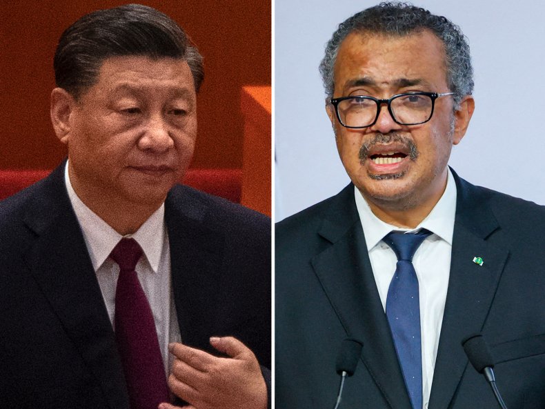President Xi WHO Director-General Tedros