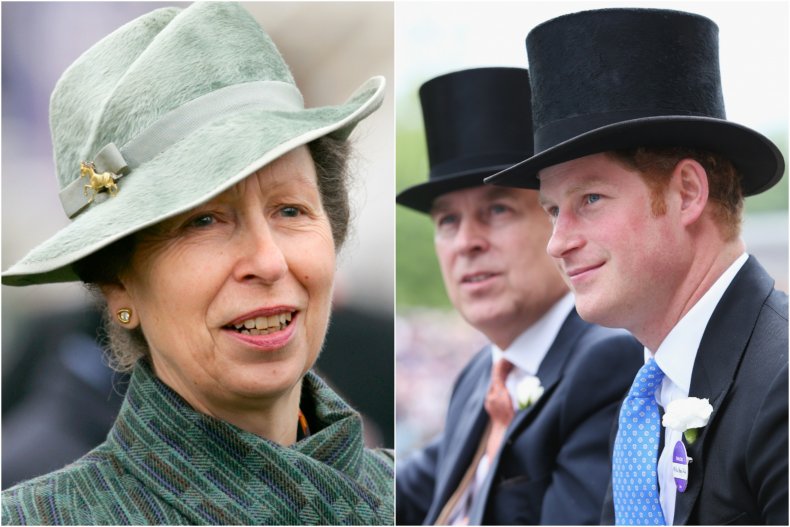 Princess Anne Prince Harry Andrew Sexist Law