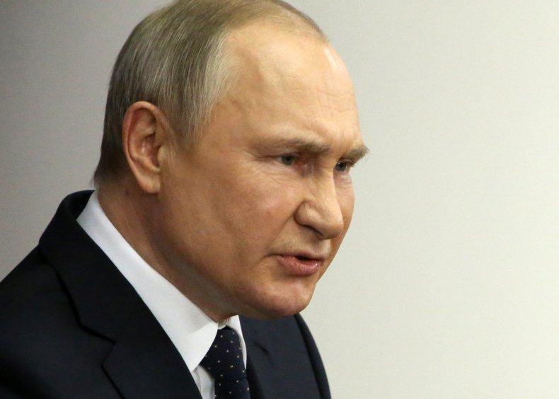 Vladimir Putin speaking to Russian lawmakers 