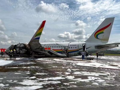 China Airplane Catches Fire After Aborted Takeoff China Airplane Catches Fire After Aborted Takeoff