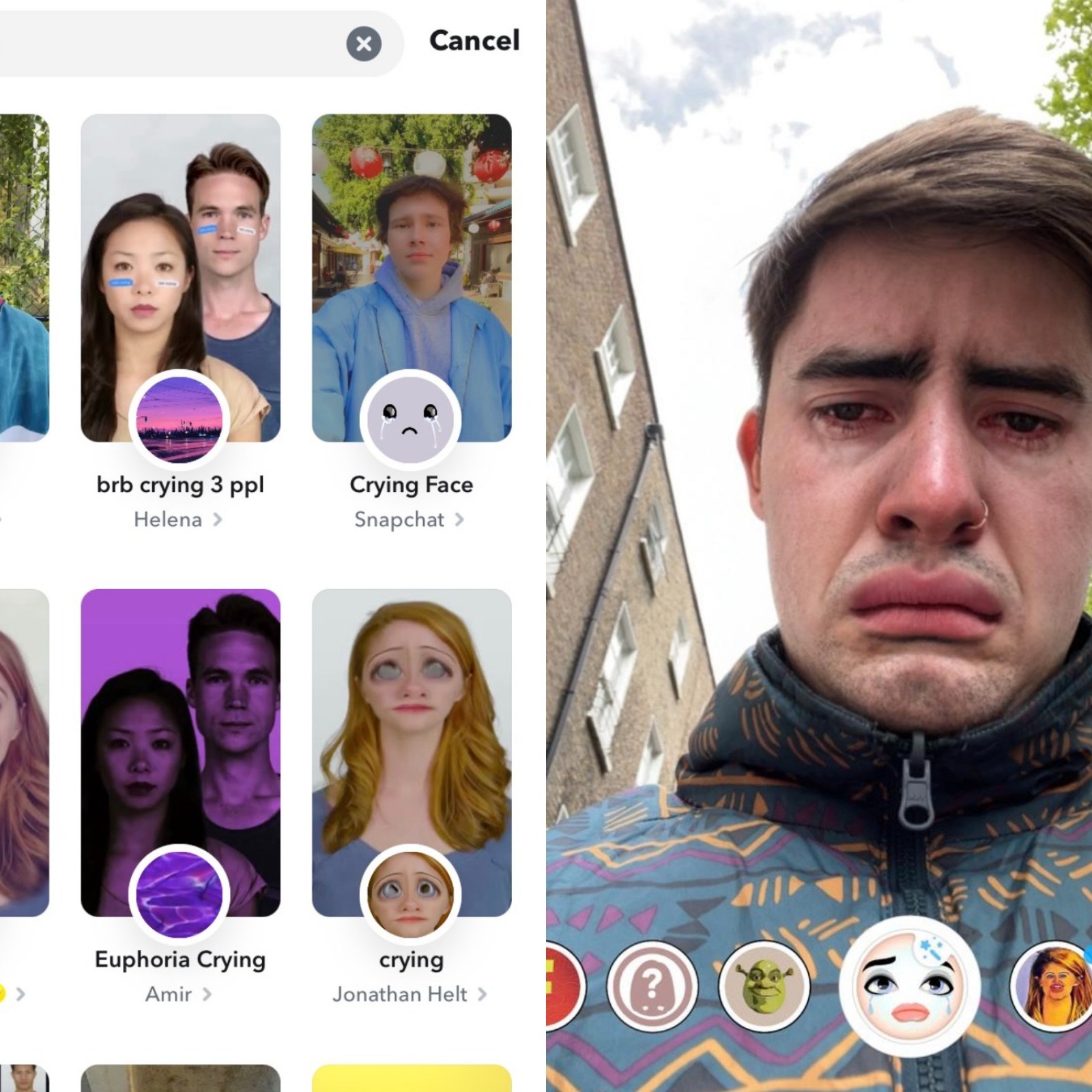 How To Get the Sad Face Filter Taking Over TikTok by Using Snapchat