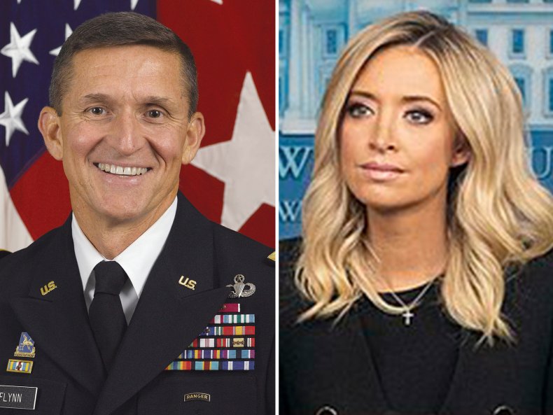 Michael Flynn and Kayleigh McEnany