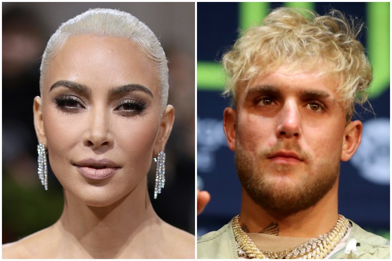 Kim Kardashian and Jake Paul