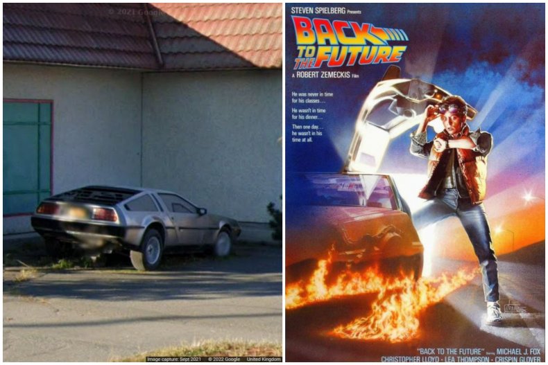 Left: DeLorean car;Right: Back to theFuture