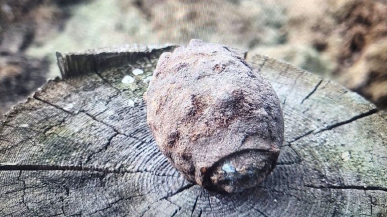 British grenade found by farmer