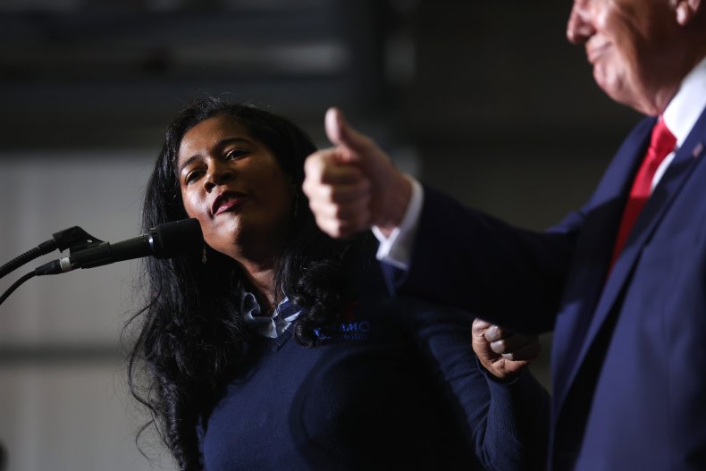 Trump and Kristina Karamo