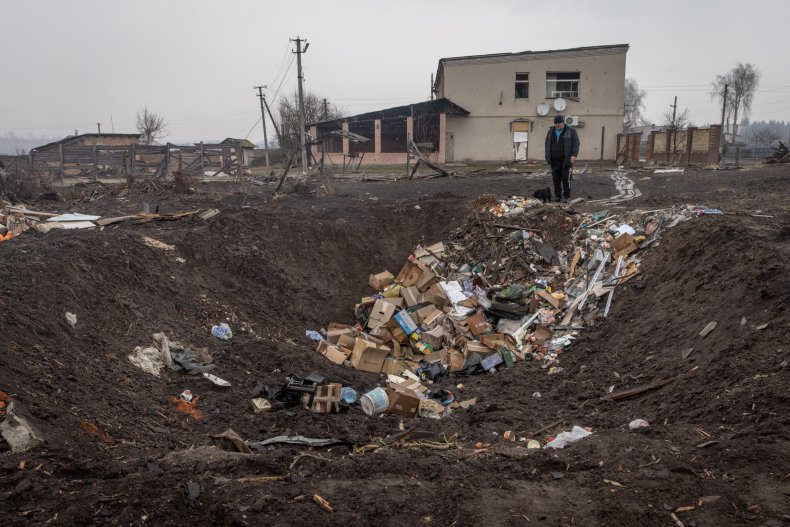 A Town in Ukraine's  Sumy Region