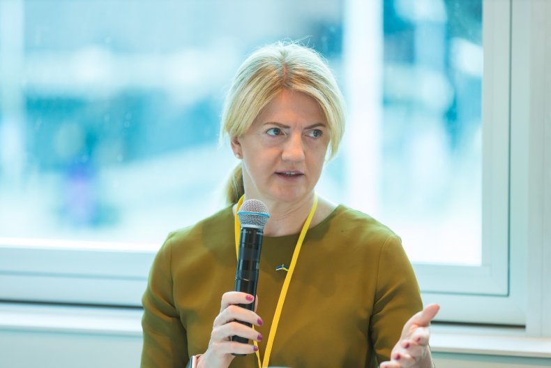 Eva-Maria Liimets pictured at LMC 2022 Estonia