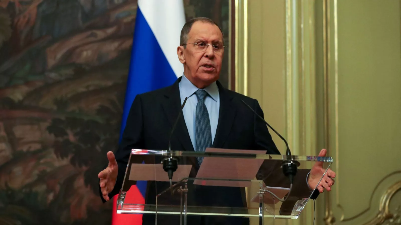 Russia's Sergei Lavrov compares Ukraine to Palestine 