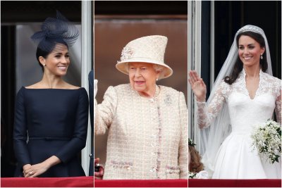 Buckingham Sarayı Balkon Anları Meghan Kate Queen