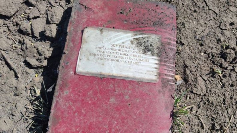 Russian commanders notebook seized