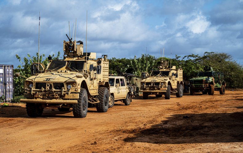 US, and, Kenya, military, forces, in, Somalia