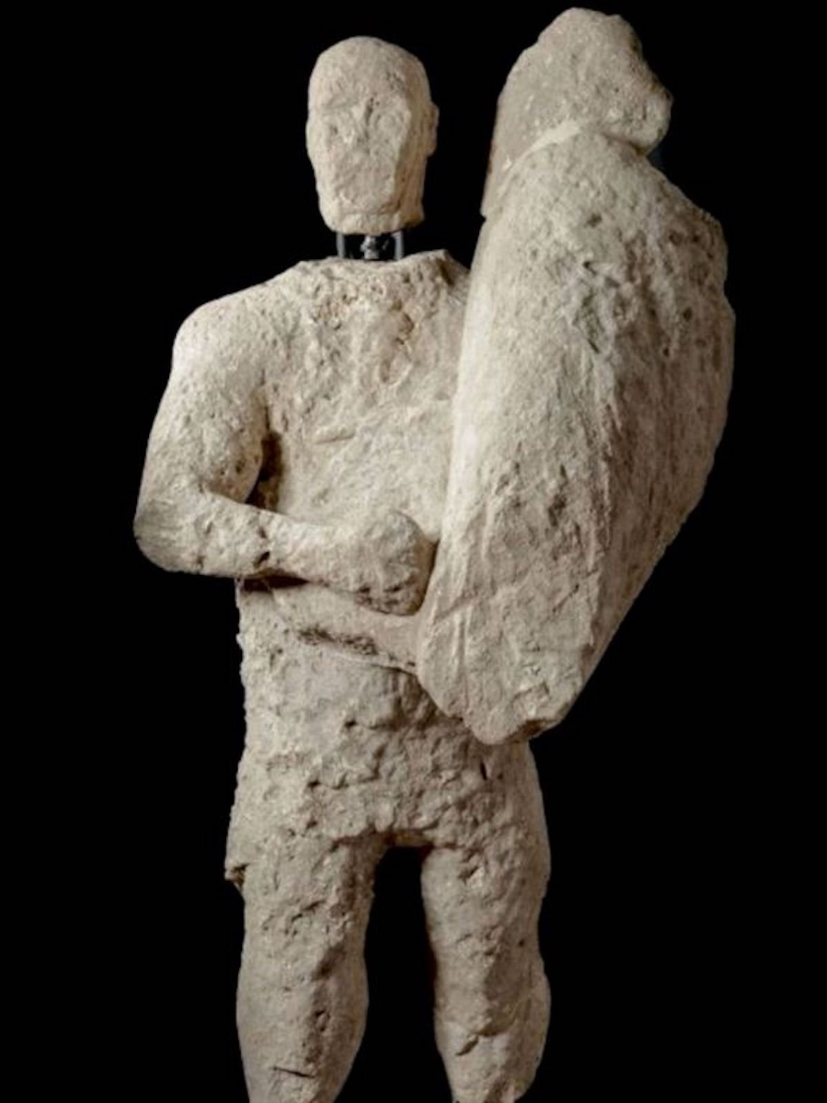 Sardinia statue excavation