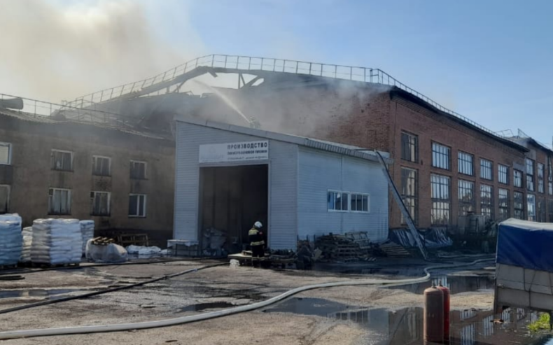 Fire in Novosibirsk