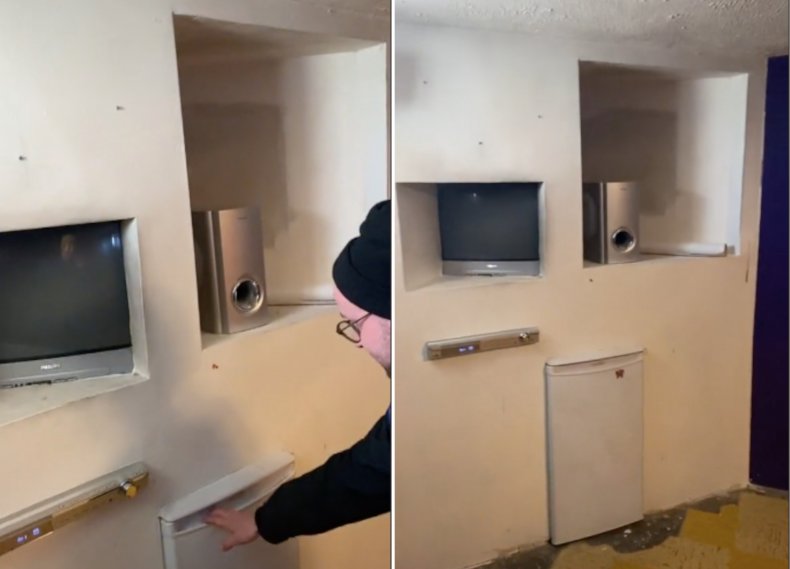 90s appliances built into walls