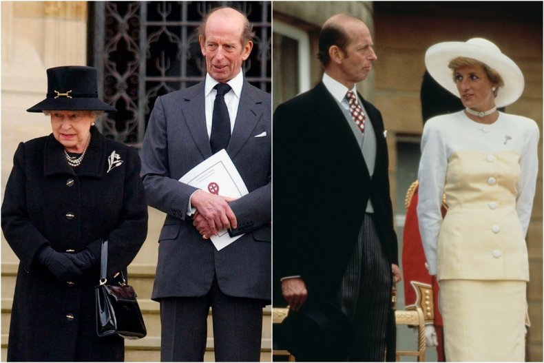 Duke of Kent Queen Elizabeth Princess Diana
