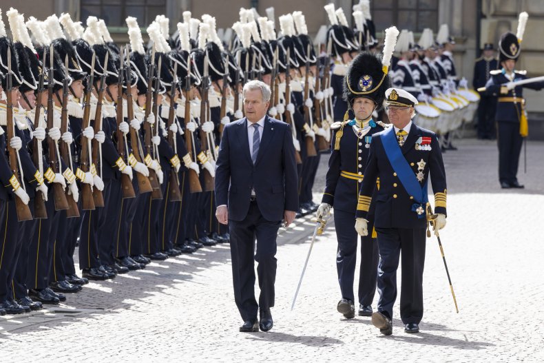 Finland, President, Niinisto, and, Sweden, King, Gustaf