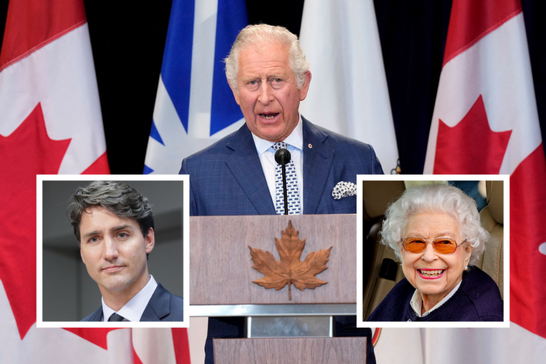 Prince Charles Trudeau Queen Canada Tour 2022