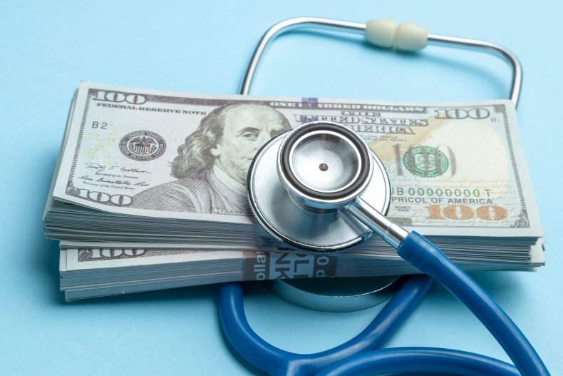 stethoscope and money
