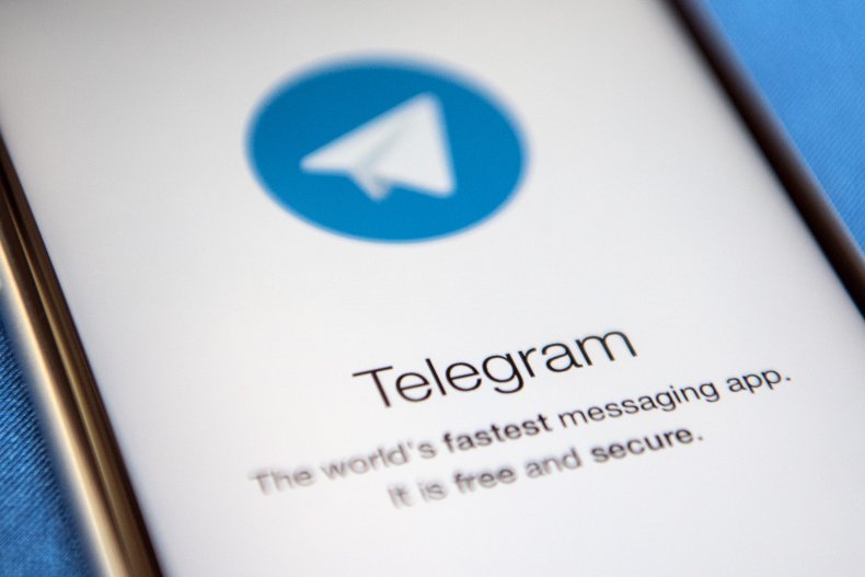 A closeup of the Telegram app.