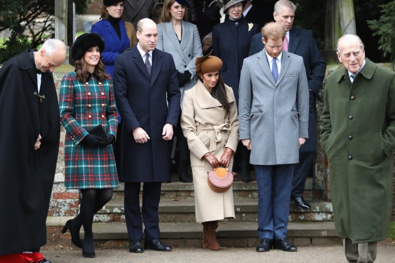 Royal Family Christmas 2017 Meghan Harry