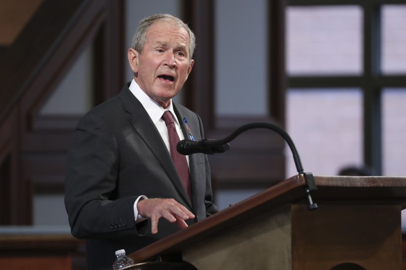 George Bush Speaks at John Lewis' Funeral