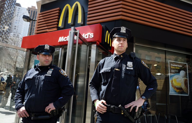 Police at McDonalds