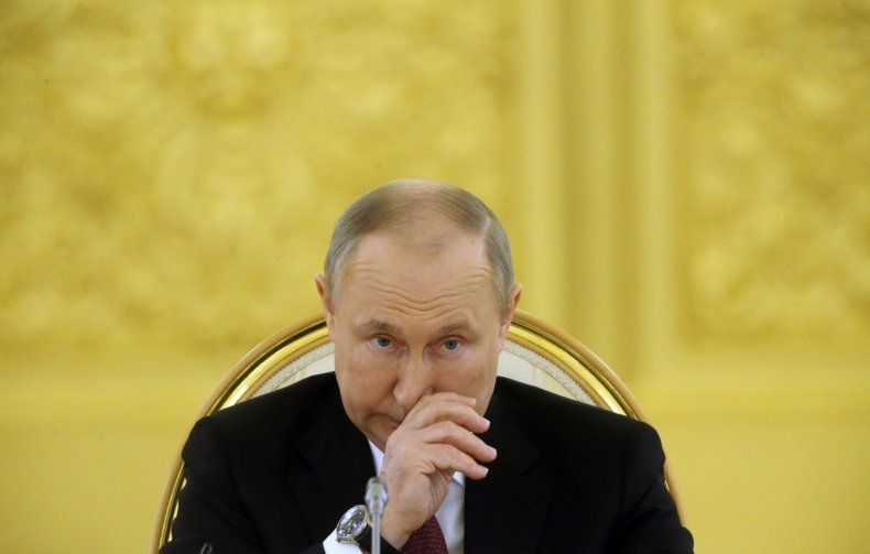 Vladimir Putin meets at the Kremlin 