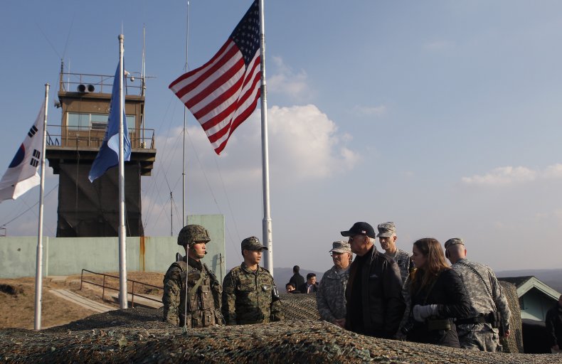 Joe, Biden, visit, DMZ, South, Korea, 2013